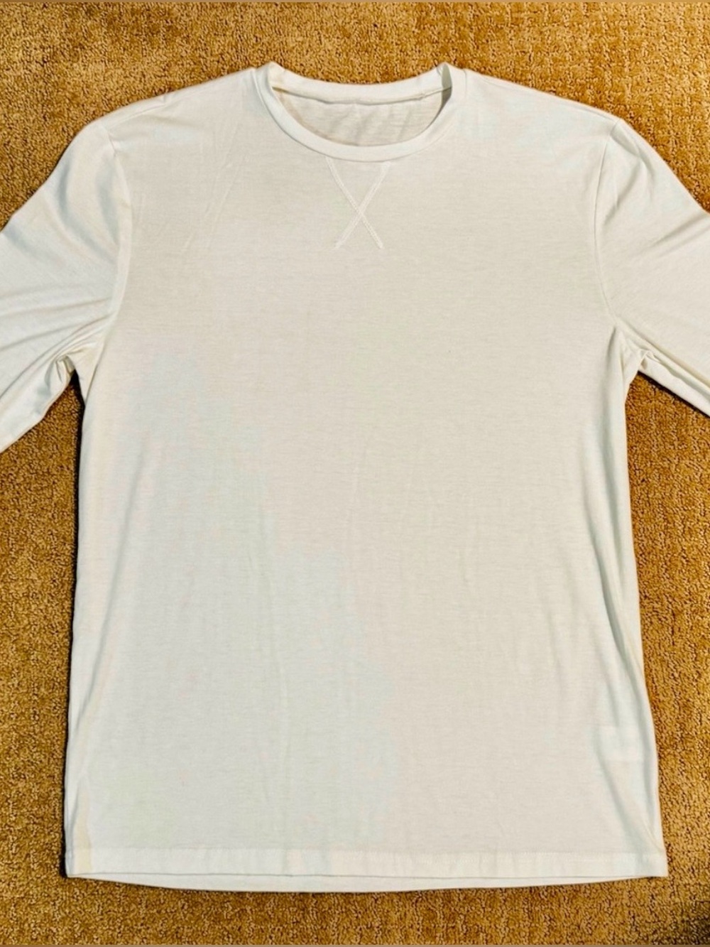 Lightweight Ivory Long Sleeve Crewneck Shirt Men’s XL - NWOT - Picture 4 of 7